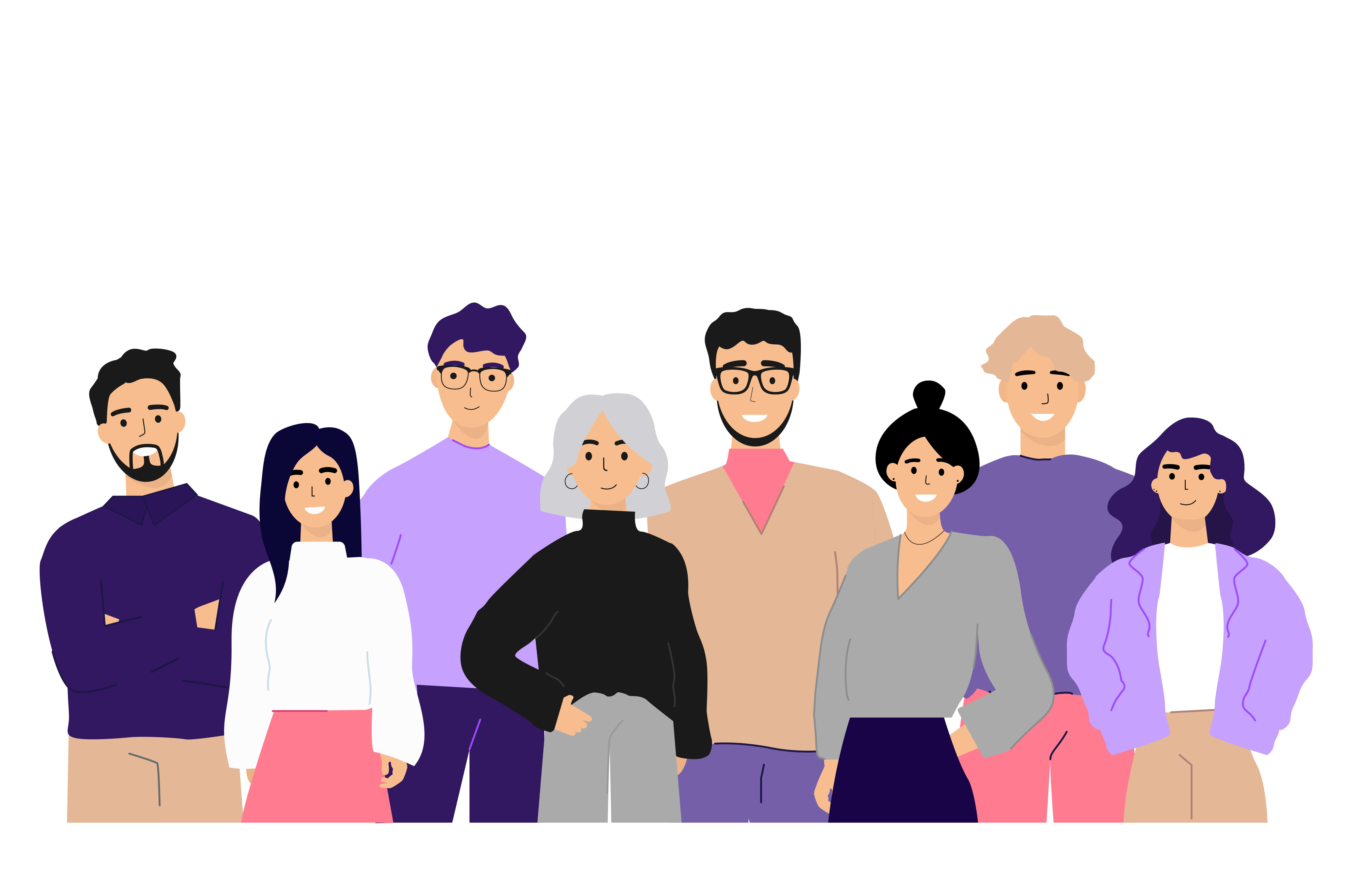 Diverse team of hiring managers in a boardroom